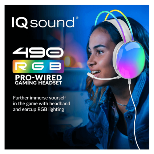 IQ Sound Pro kabelgebundenes Gaming-Headset mit Beleuchtung und Surround-Sound 🎮✨