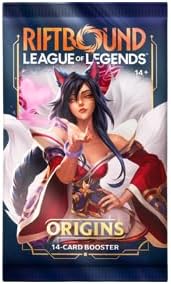 Riftbound Origins League of Legends Trading Card Game Booster Pack, 14 Karten pro Pack, Englische Edition