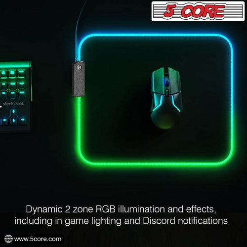 5Core RGB Gaming-Mauspad – 12 Lichteffekte für dein Gaming-Setup