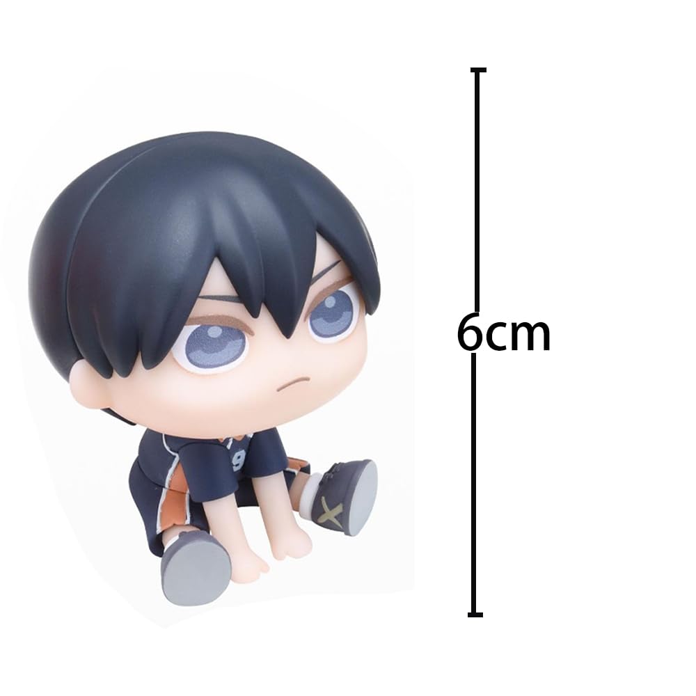 Haikyuu Figur Hinata Syouyou/Kageyama Statue - Nudelstopper Modell 10 cm - Sammlerstück PVC Sitzpose Skulptur Desktop Ornament