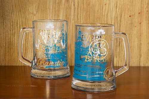Paladone One-Piece-Baratie-Bierkrug aus Glas, mit Griff, 500 ml, offiziell lizenzierter Fanartikel der Netflix Anime-Popkultur