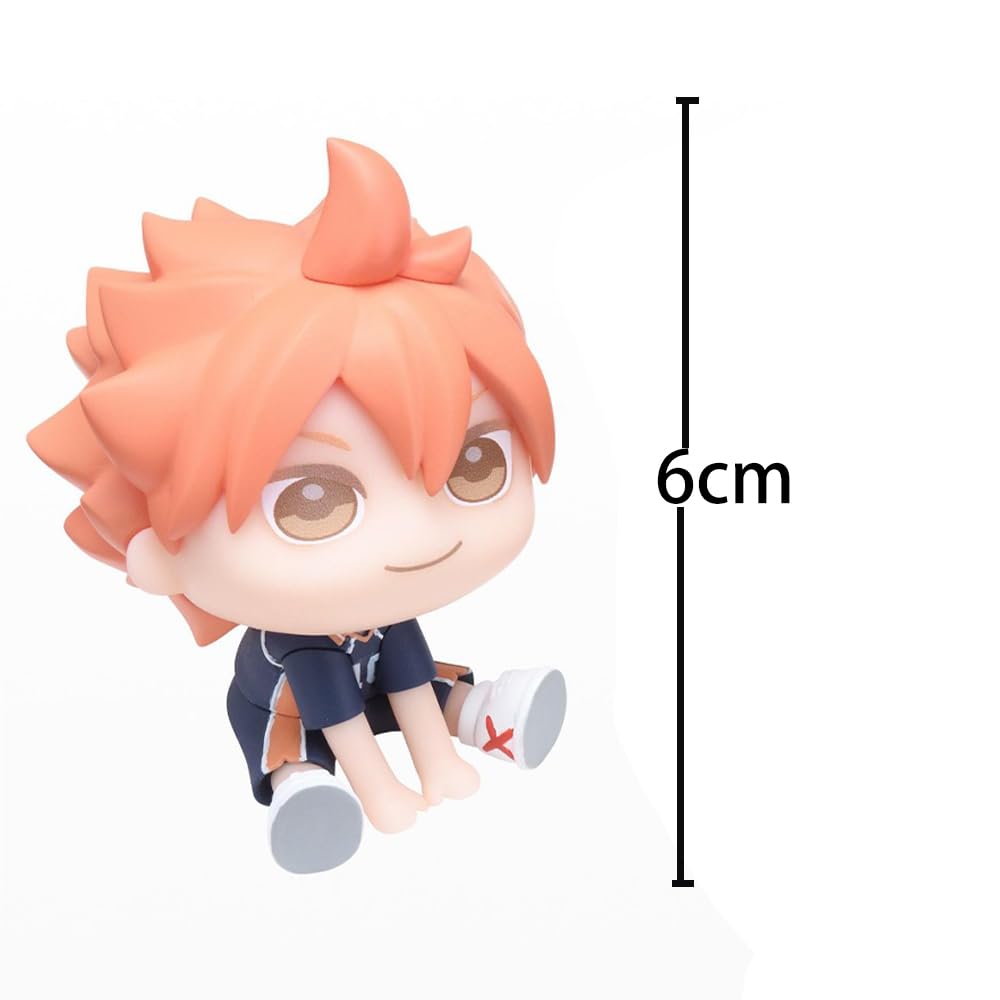 Haikyuu Figur Hinata Syouyou/Kageyama Statue - Nudelstopper Modell 10 cm - Sammlerstück PVC Sitzpose Skulptur Desktop Ornament