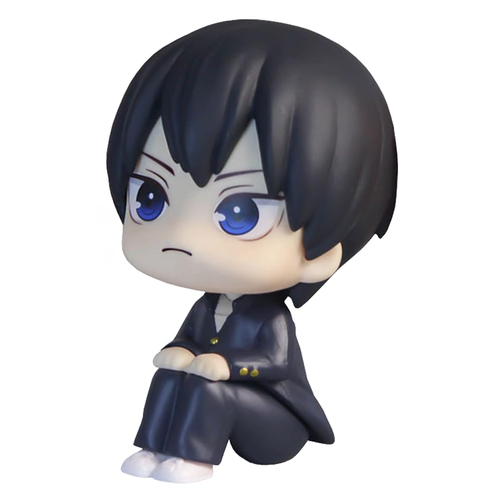 Haikyuu Figur Hinata Syouyou/Kageyama Statue - Nudelstopper Modell 10 cm - Sammlerstück PVC Sitzpose Skulptur Desktop Ornament