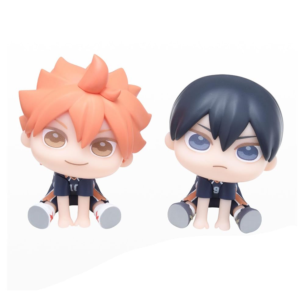 Haikyuu Figur Hinata Syouyou/Kageyama Statue - Nudelstopper Modell 10 cm - Sammlerstück PVC Sitzpose Skulptur Desktop Ornament