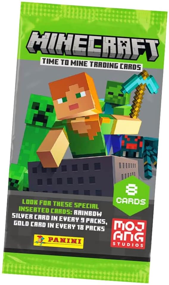 Panini Minecraft Trading Cards - Sammelkarten Time to Mine - Karten Auswahl (10 Booster)