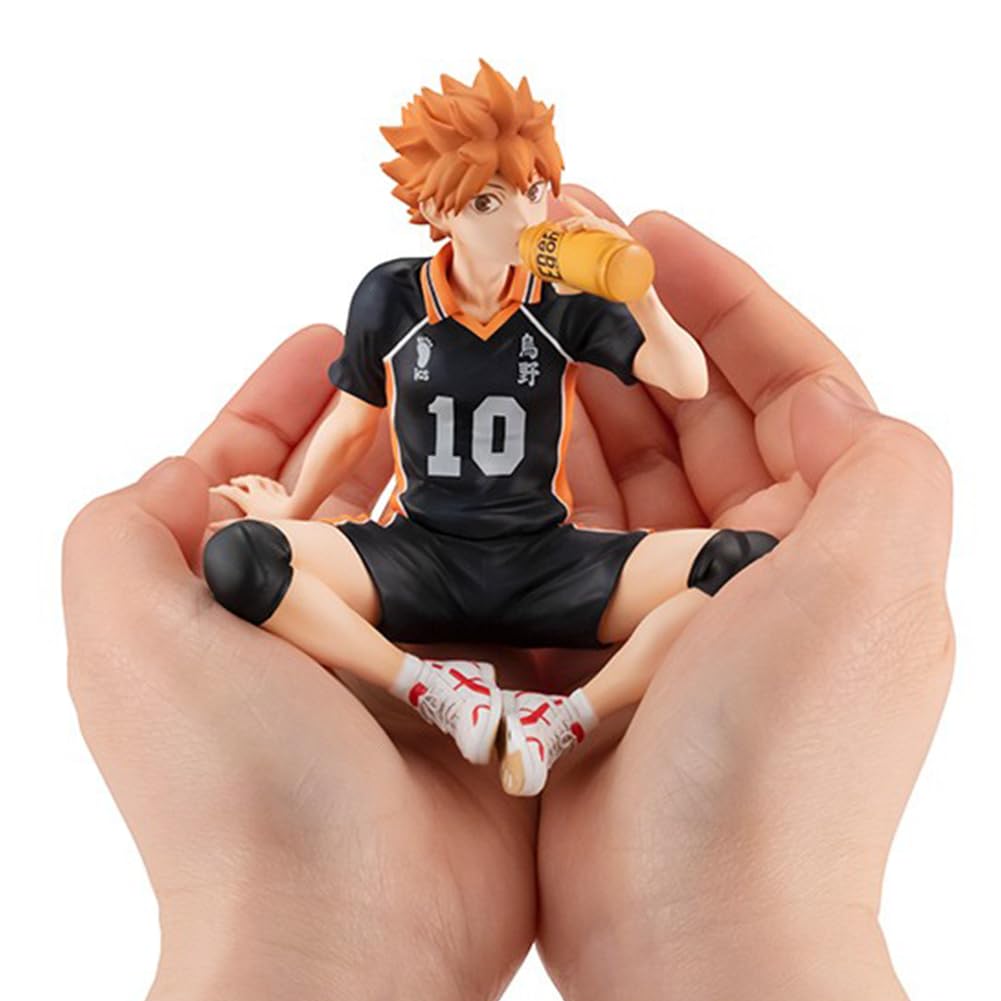 Haikyuu Figur Hinata Syouyou/Kageyama Statue - Nudelstopper Modell 10 cm - Sammlerstück PVC Sitzpose Skulptur Desktop Ornament