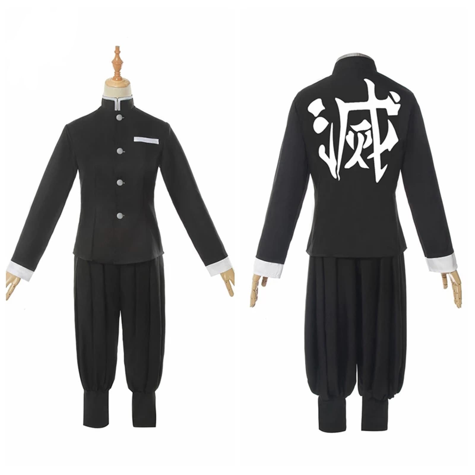 Fiamll Tanjirou Zenitsu Giyuu Cosplay Kostüm für Japanischer Anime Kimono demon cosplay Outfit Halloween Kostüm