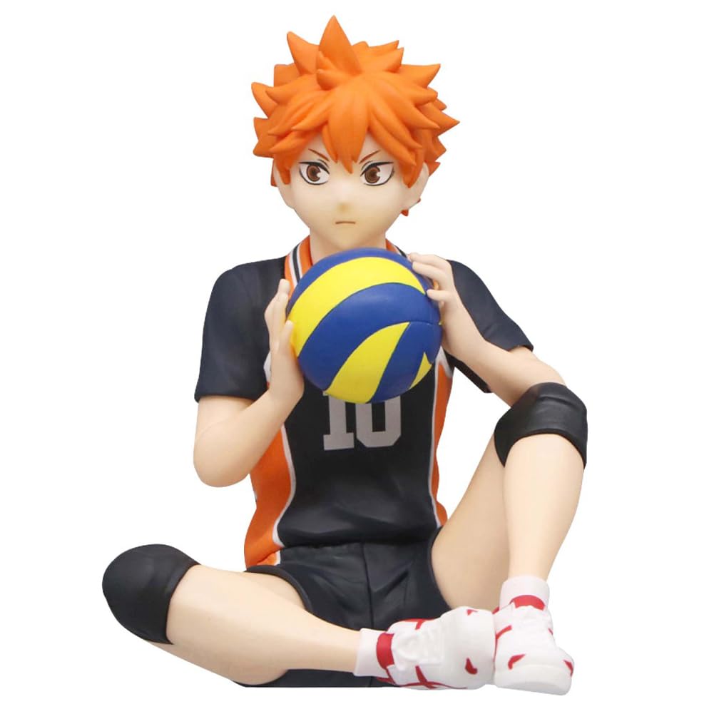 Haikyuu Figur Hinata Syouyou/Kageyama Statue - Nudelstopper Modell 10 cm - Sammlerstück PVC Sitzpose Skulptur Desktop Ornament