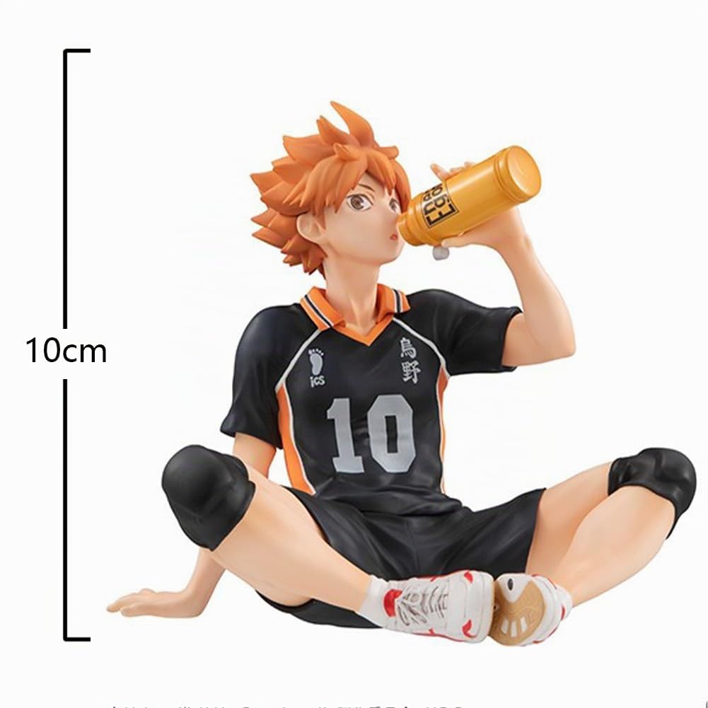 Haikyuu Figur Hinata Syouyou/Kageyama Statue - Nudelstopper Modell 10 cm - Sammlerstück PVC Sitzpose Skulptur Desktop Ornament