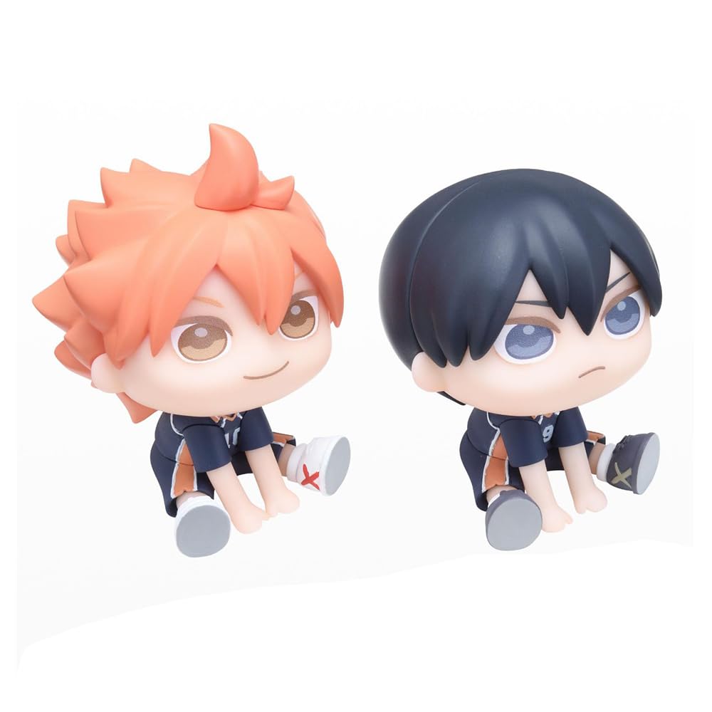 Haikyuu Figur Hinata Syouyou/Kageyama Statue - Nudelstopper Modell 10 cm - Sammlerstück PVC Sitzpose Skulptur Desktop Ornament