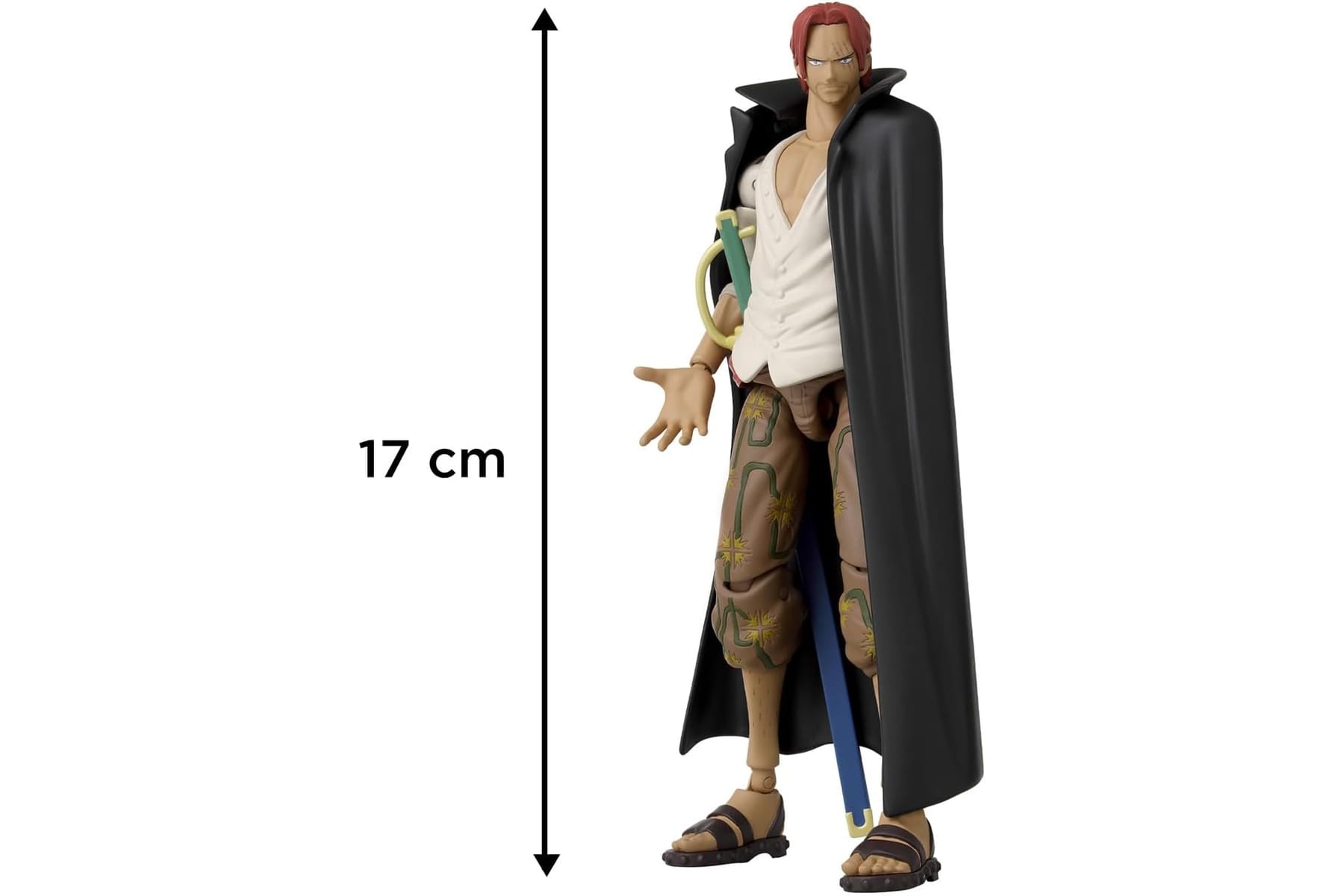 BANDAI – Anime Heroes – One Piece Figur – Lorenor Zorro 17 cm Three Sword Style – Offizielle Lizenz One Piece – Bewegliche Manga Figur Zorro 3 Schwerter – Spielzeug für Kinder ab 4 Jahren – 37052
