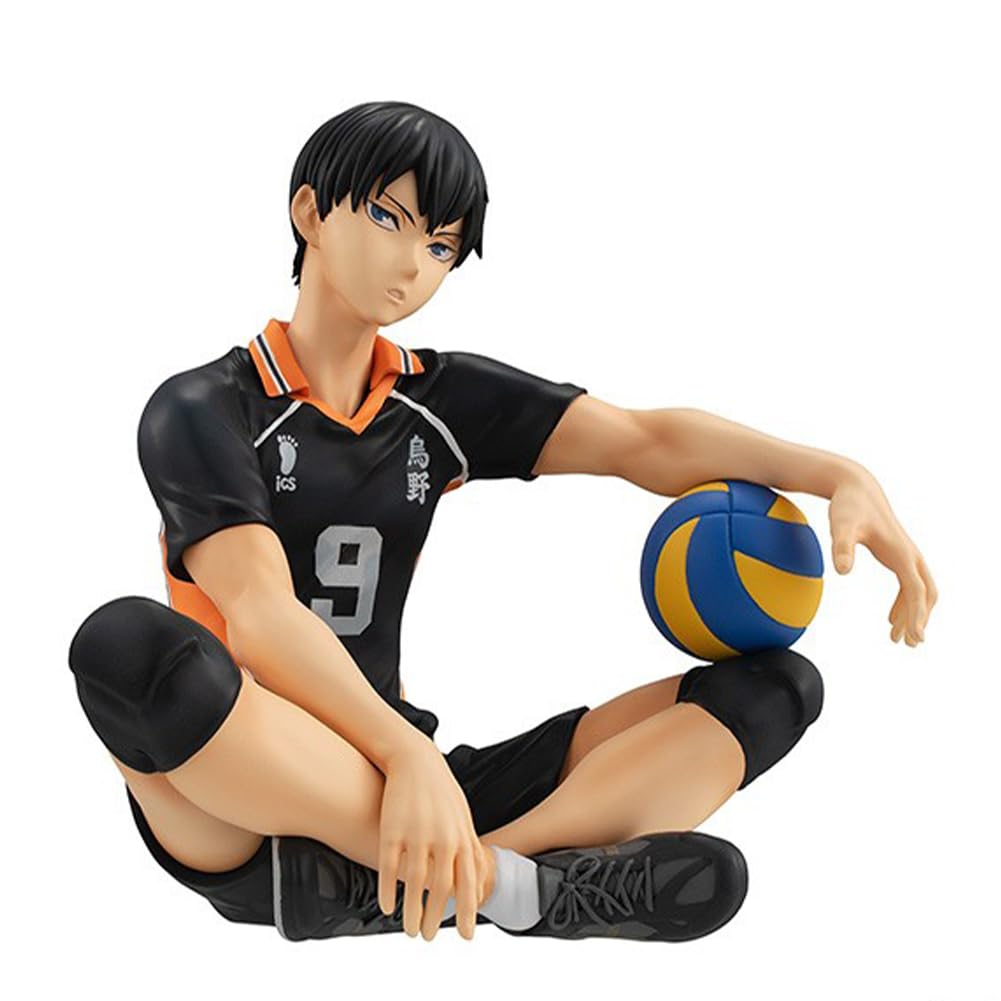 Haikyuu Figur Hinata Syouyou/Kageyama Statue - Nudelstopper Modell 10 cm - Sammlerstück PVC Sitzpose Skulptur Desktop Ornament