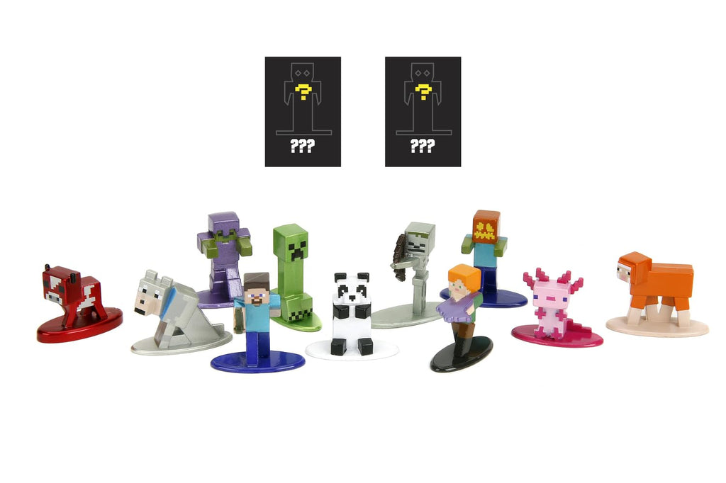 Jada Toys Minecraft Figur (1 Stück in Mystery Blind-Tüte) - 1 von 13 detaillierten Nano Sammelfiguren aus Metall für Fans und Kinder ab 3 Jahre, Welle 5, Auswahl per Zufallslos, je ca. 4 cm