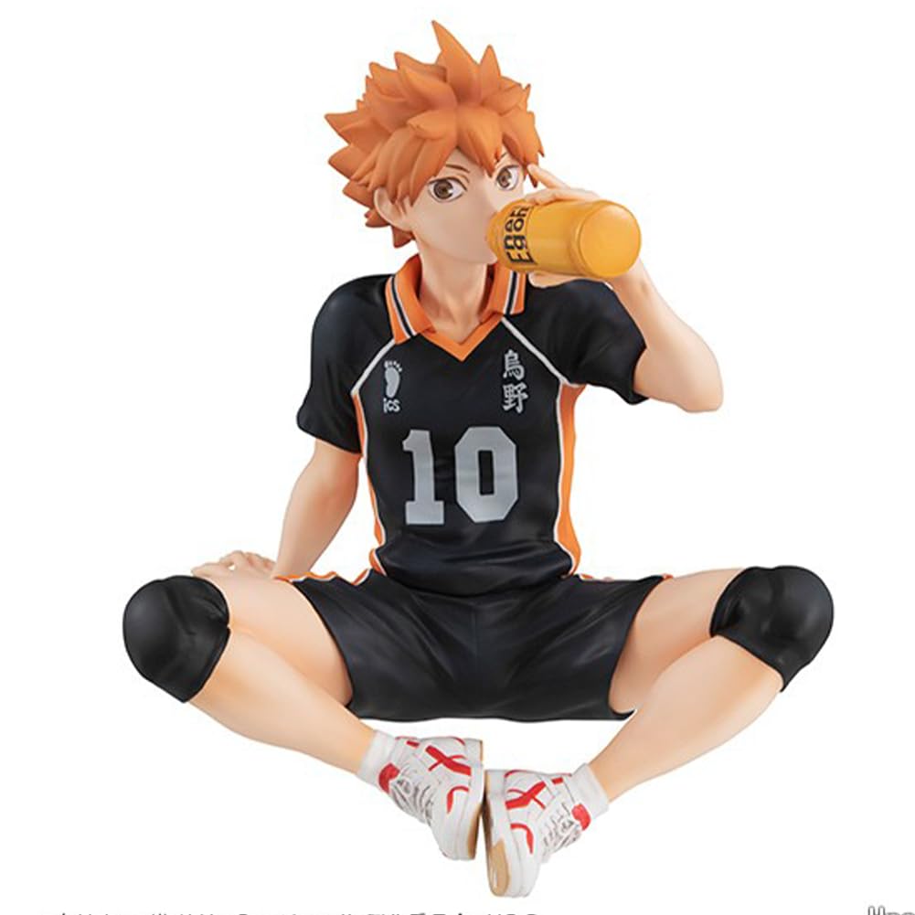 Haikyuu Figur Hinata Syouyou/Kageyama Statue - Nudelstopper Modell 10 cm - Sammlerstück PVC Sitzpose Skulptur Desktop Ornament