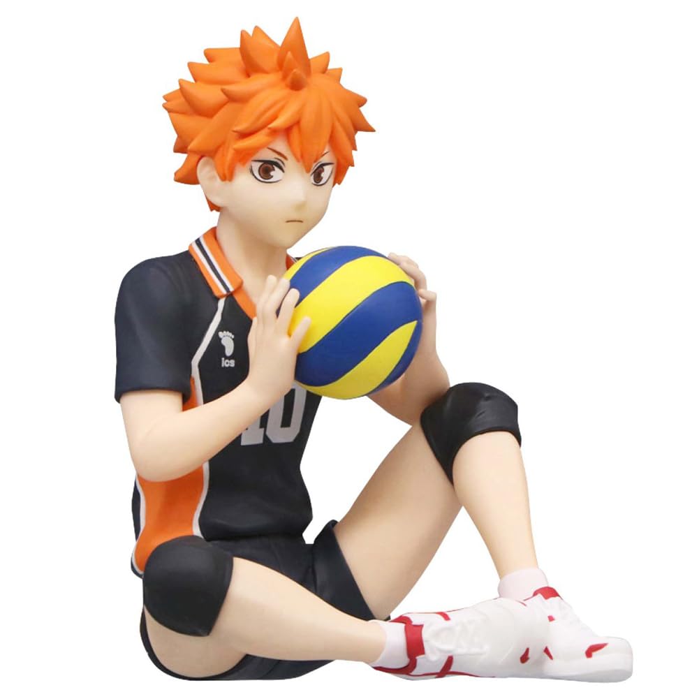 Haikyuu Figur Hinata Syouyou/Kageyama Statue - Nudelstopper Modell 10 cm - Sammlerstück PVC Sitzpose Skulptur Desktop Ornament