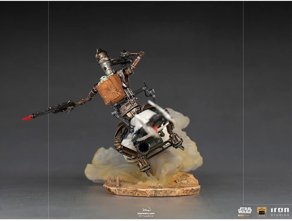 Iron Studios Deluxe BDS: Disney Star Wars The Mandalorian - IG-11 and The Child Art Scale Polystone Statue (1/10) (LUCSWR47021-10)