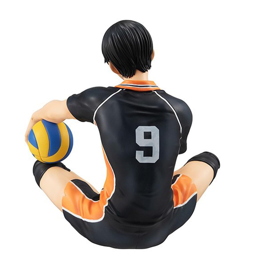 Haikyuu Figur Hinata Syouyou/Kageyama Statue - Nudelstopper Modell 10 cm - Sammlerstück PVC Sitzpose Skulptur Desktop Ornament