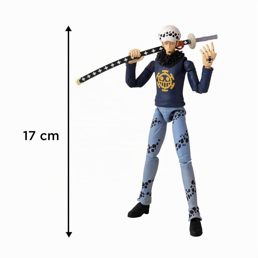 BANDAI – Anime Heroes – One Piece Figur – Lorenor Zorro 17 cm Three Sword Style – Offizielle Lizenz One Piece – Bewegliche Manga Figur Zorro 3 Schwerter – Spielzeug für Kinder ab 4 Jahren – 37052