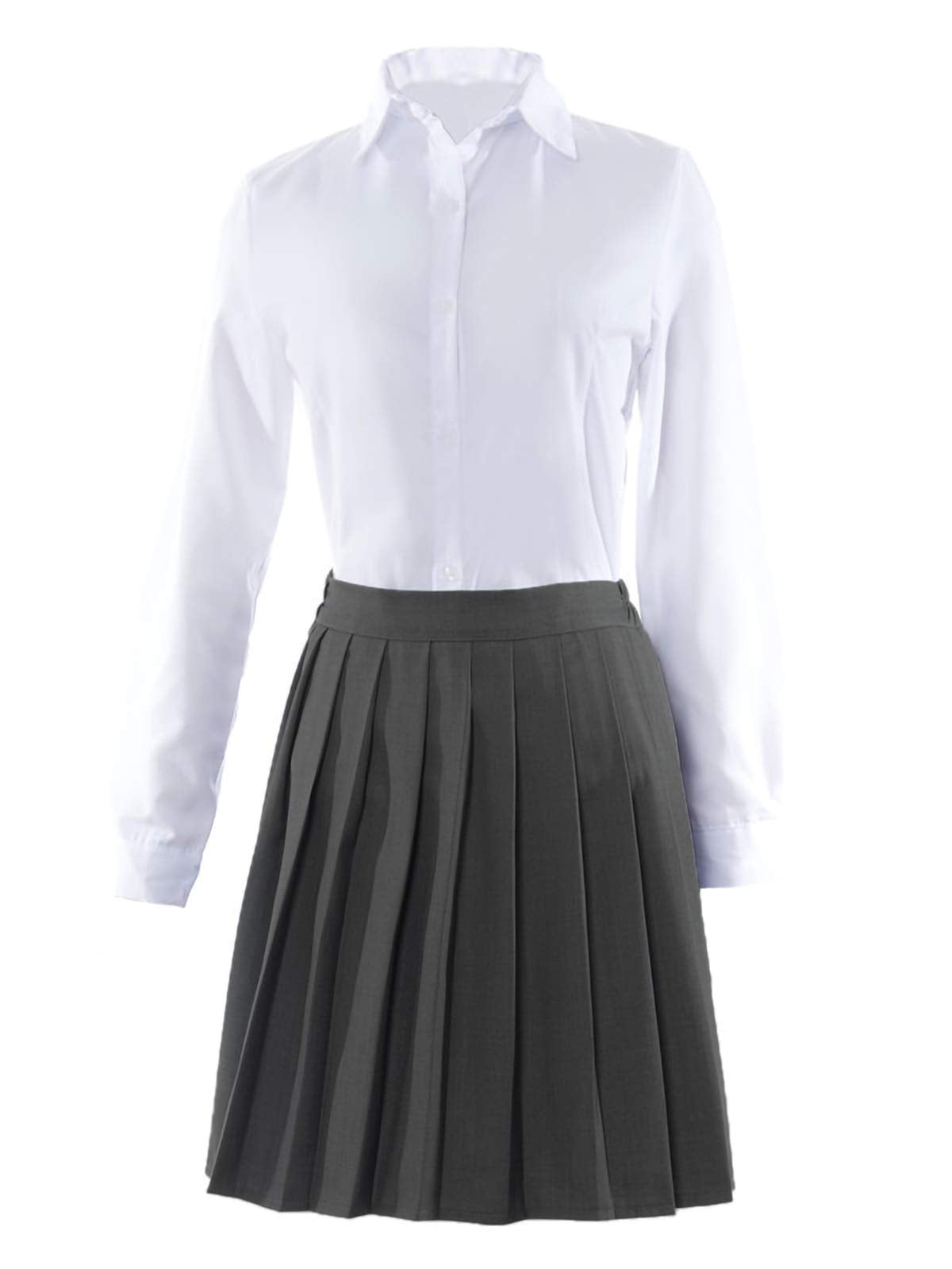 FStory&Winyee Zauberer Set Bluse Rock Weste Krawatte Brille Kostüm Zubehör für Kinder Erwachsene Zubehör Set Striped Tie Gestreifte Krawatte zum Karneval Fasching Halloween