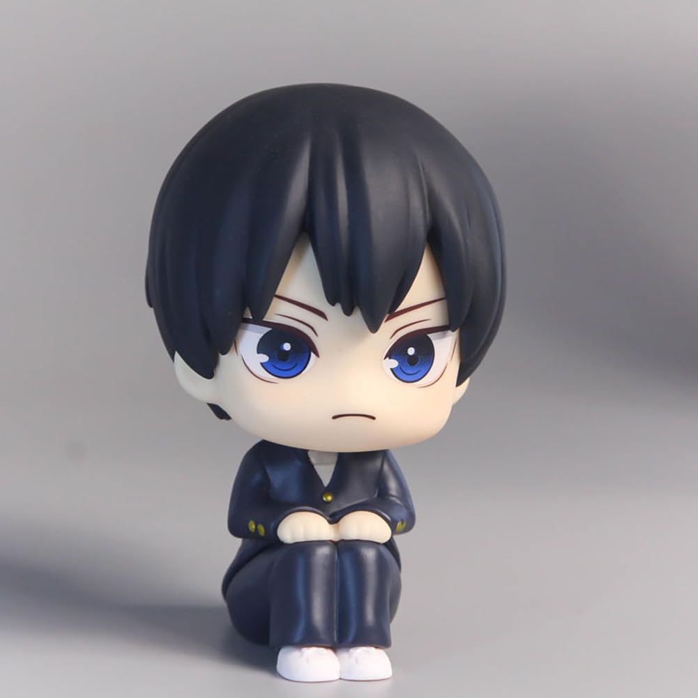 Haikyuu Figur Hinata Syouyou/Kageyama Statue - Nudelstopper Modell 10 cm - Sammlerstück PVC Sitzpose Skulptur Desktop Ornament