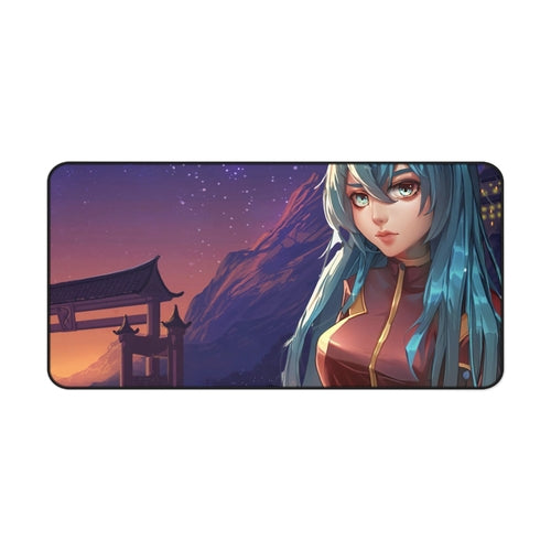 Anime Girl in Space Suit Desk Mat – Schreibtischunterlage im futuristischen Anime-Design