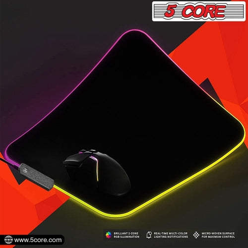 5Core RGB Gaming-Mauspad – 12 Lichteffekte für dein Gaming-Setup