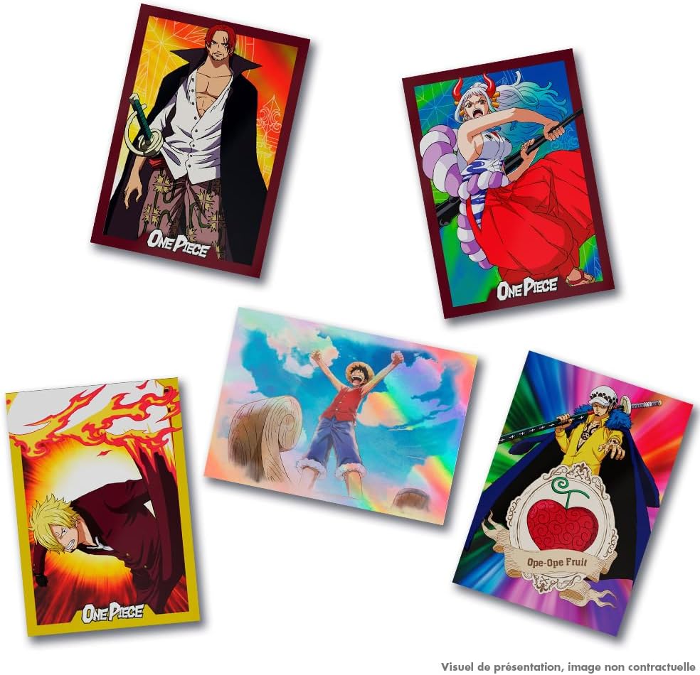 Panini One Piece Trading Cards 25. Geburtstag, Blisterverpackung, 5 Hüllen + 2 Karten, limitierte Auflage, 004897KBF5