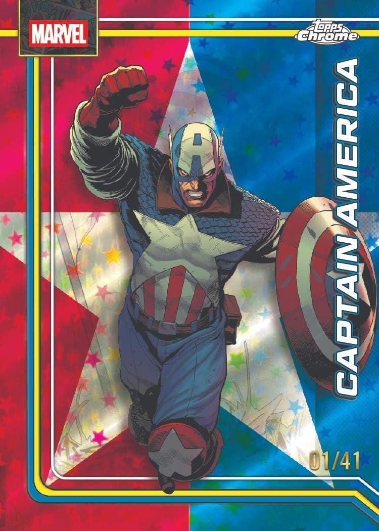 2026 Topps Chrome® Marvel-Comics – Vorteilsbox (4 Karten pro Packung, 8 Packungen pro Box) Finden Sie exklusive fantastische Vier-Jubiläumseinsätze!
