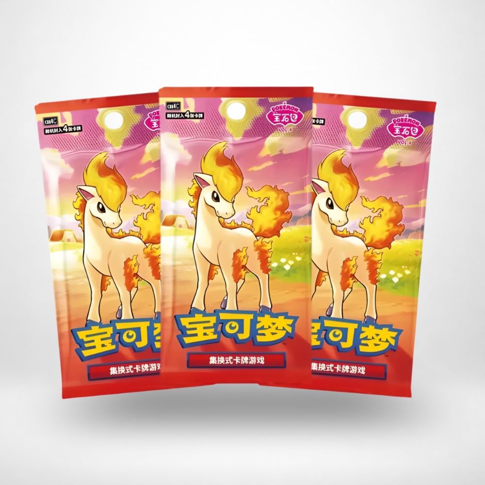 Pokemon Gem Pack 4 CBB4C Ponyta – Vereinfachte chinesische Version – Booster Box neu und versiegelt – Pokémon-Karten TCG