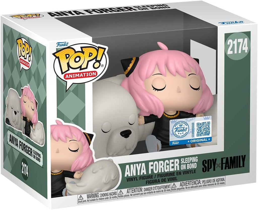 Funko Pop! Premium: Spy X Family - Anya Forger Sleeping On Bond - Amazon-Exklusiv - Vinyl-Sammelfigur - Geschenkidee - Offizielle Handelswaren - Spielzeug Für Kinder und Erwachsene - Anime Fans