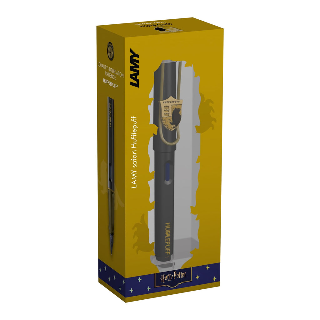 Lamy safari Harry Potter Gryffindor™ Füller – Special Edition Füllhalter mit Wappen des Hauses - Stahlfeder in Strichbreite M – mit ergonomischen Griff – inkl. Tintenpatrone T10 blau – Rechtshänder
