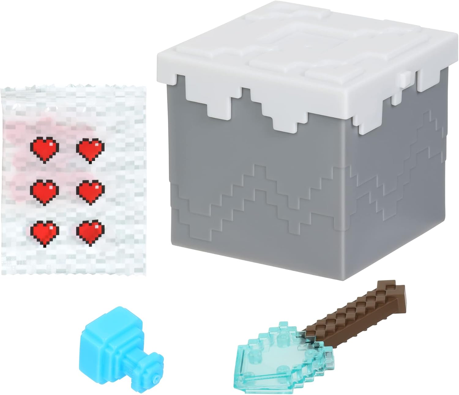Treasure X 41675 Caves & Cliffs.Overworld Minecraft, Entdecken Sie 10 Levels of Adventure & 12 Mine & Craft Charaktere zum Sammeln!Werden Sie den echten Gold getauchten Schatz Finden, Mehrfarbig