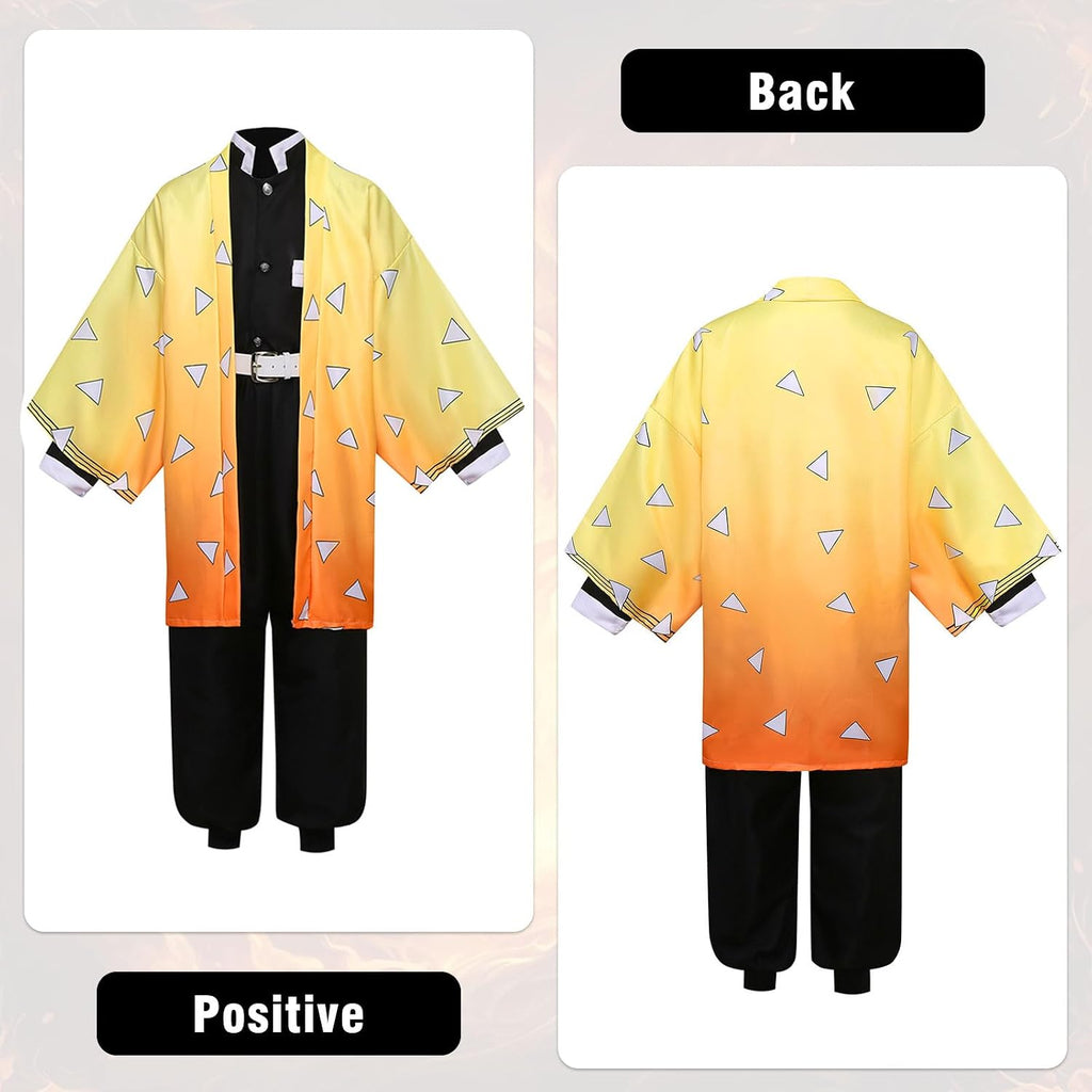 Bocguy Anime Cosplay, Giyuu/Shinobu/Mitsuri/Muichirou/Tanjiro/Nezuko/Zenitsu Anime Kostüm Erwachsene, Animecharakter Kimono Uniform für Karneval Halloween Cosplayparty AnimeConventions