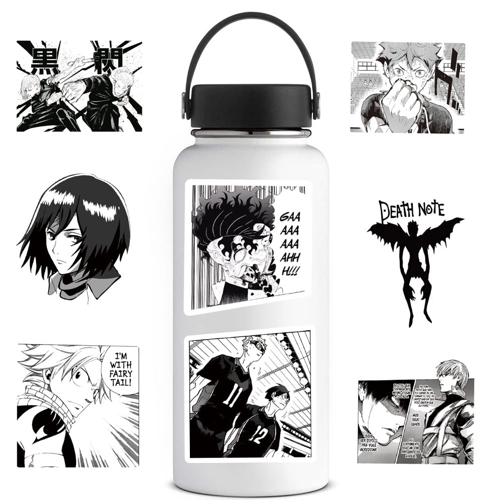 100 Stück One Piece Aufkleber für Wasserflaschen, Laptop, Computer, Skateboard, niedliches Aufkleber-Geschenk für Kinder, Teenager, wasserdicht