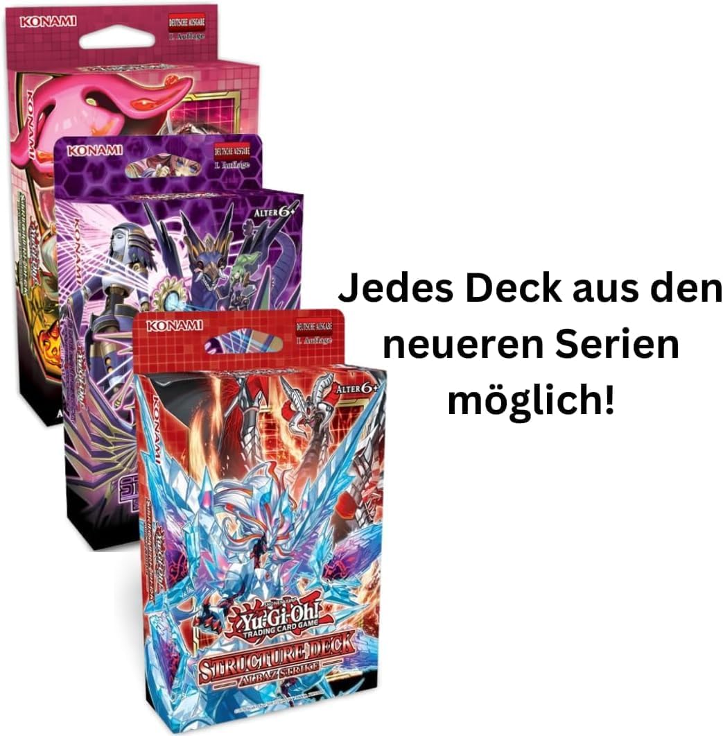 3er Yugioh Special Mystery Set - 3 zufällige Yugioh Battle Decks, Struckture Decks, Starter Decks - DEUTSCH + HeartGlobal® Versandschutz