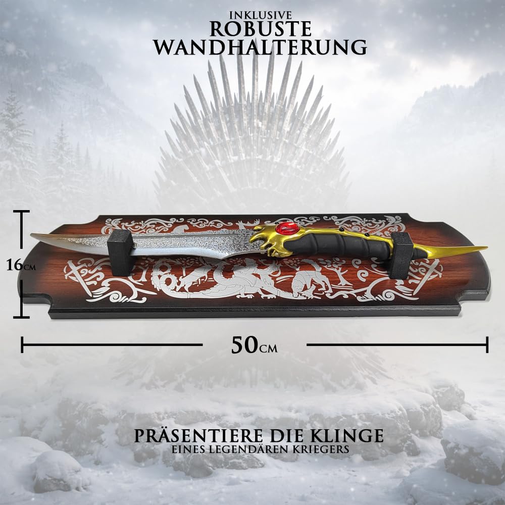Game of Thrones Schwert | Authentisches Stück aus der Welt von Westeros | Stahlschwert | Hochwertige Verarbeitung | Perfekt für Sammler und Fans von Game of Thrones