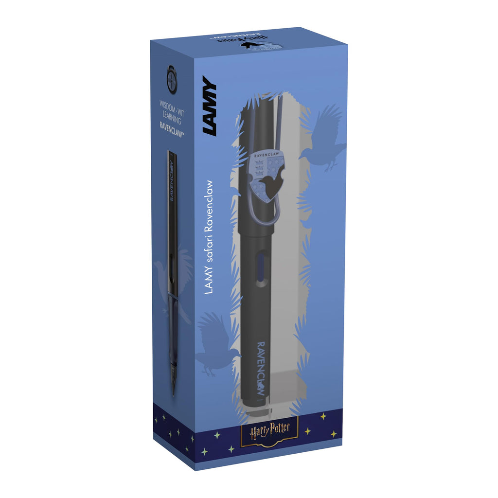 Lamy safari Harry Potter Gryffindor™ Füller – Special Edition Füllhalter mit Wappen des Hauses - Stahlfeder in Strichbreite M – mit ergonomischen Griff – inkl. Tintenpatrone T10 blau – Rechtshänder