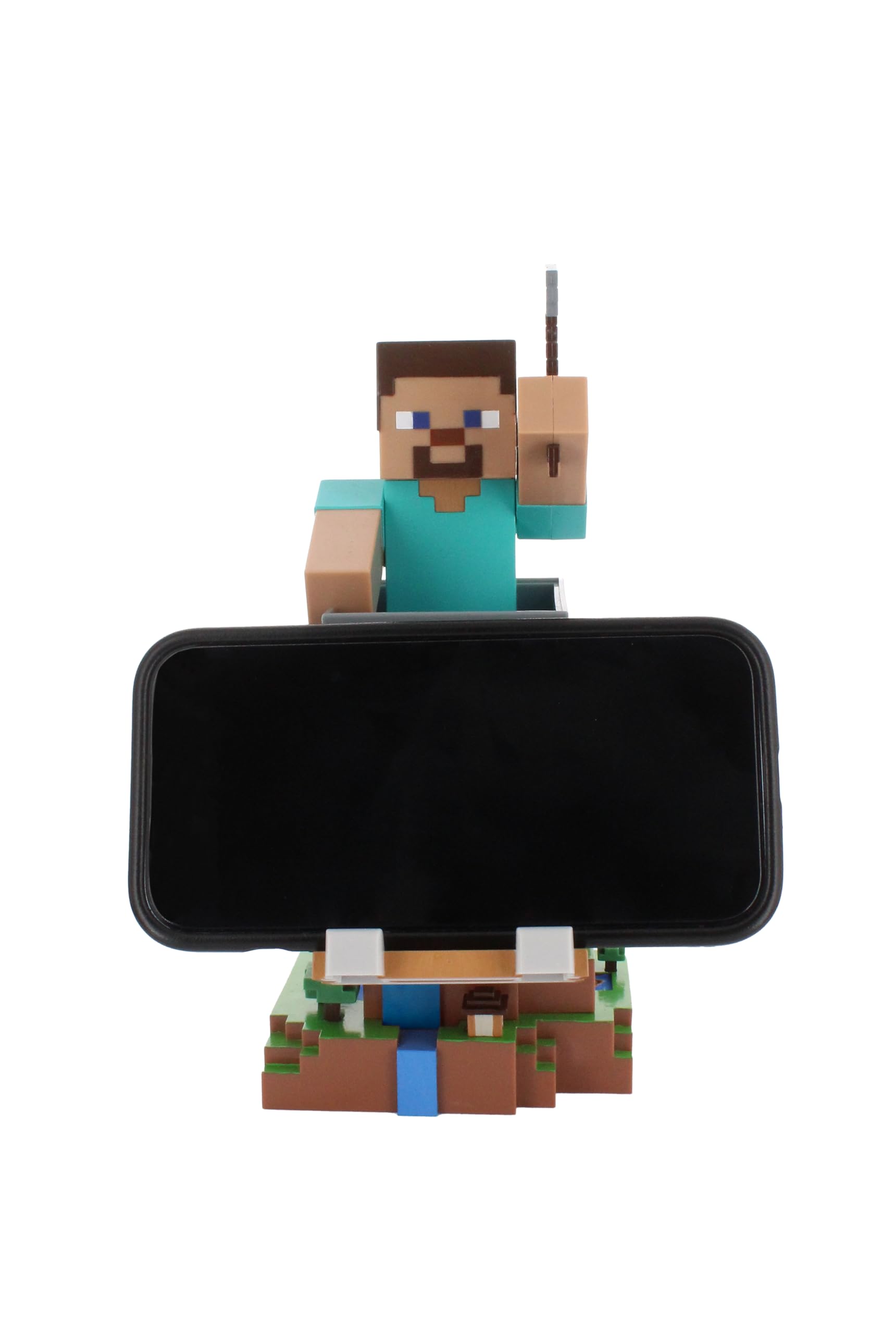 Cableguys Minecraft Steve in Diamond Armour Controller Halter & Handy Ständer - Gaming Zubehör für Schreibtisch-Setup, Ständer Kompatibel mit Xbox-, PlayStation- & den meisten Standard-Controllern
