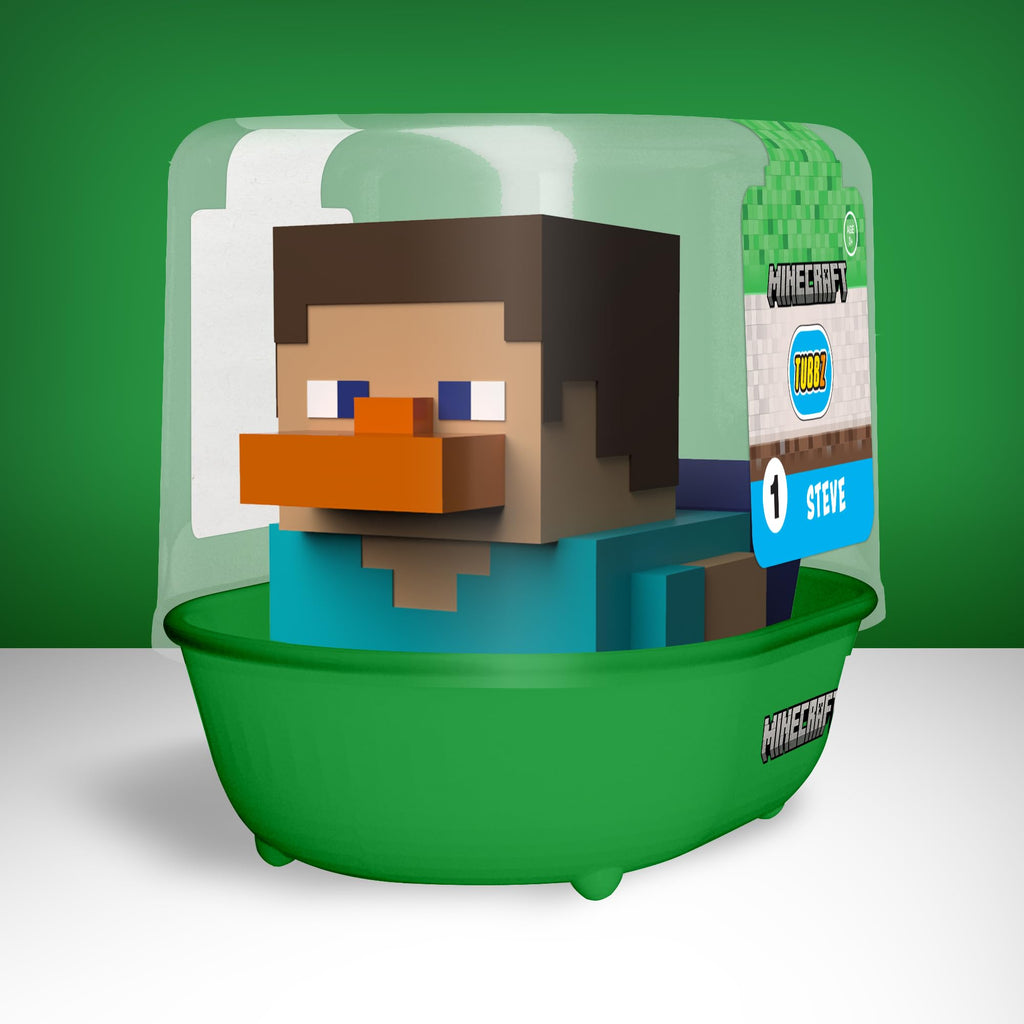 TUBBZ Erste Ausgabe Steve Sammler-Vinyl-Gummientenfigur - Offizielles Minecraft Merchandise - Filme & Videospiele