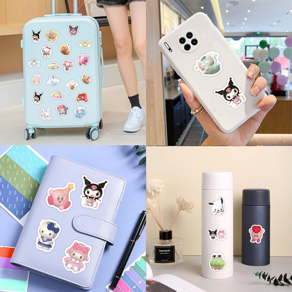 100 Stück One Piece Aufkleber für Wasserflaschen, Laptop, Computer, Skateboard, niedliches Aufkleber-Geschenk für Kinder, Teenager, wasserdicht