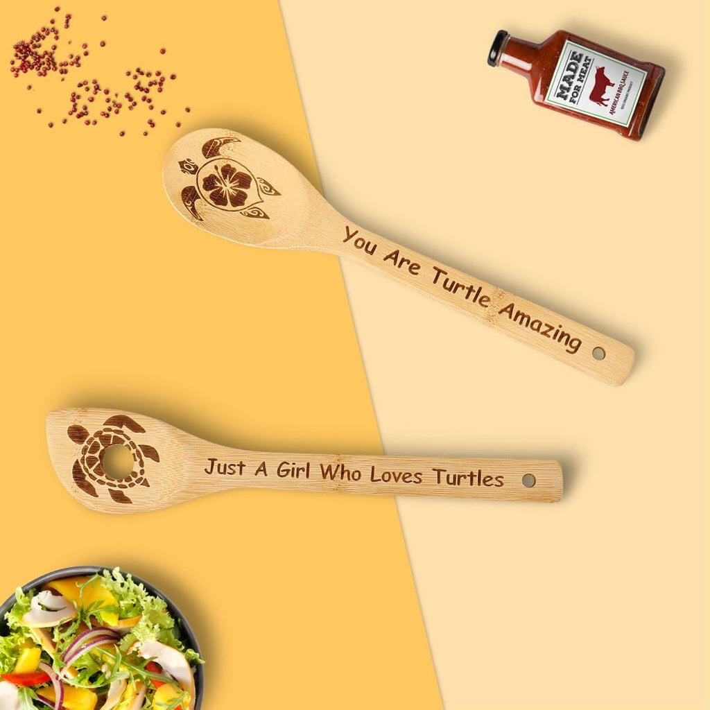 Gravierte Holzlöffel-Set mit 5 – Lustige Harry Geschenke Kochlöffel, Küchenutensilien zum Kochen, Einweihungsgeschenk, Harry Weihnachten Geschenke für Frauen oder Männer (Küche/Deko)