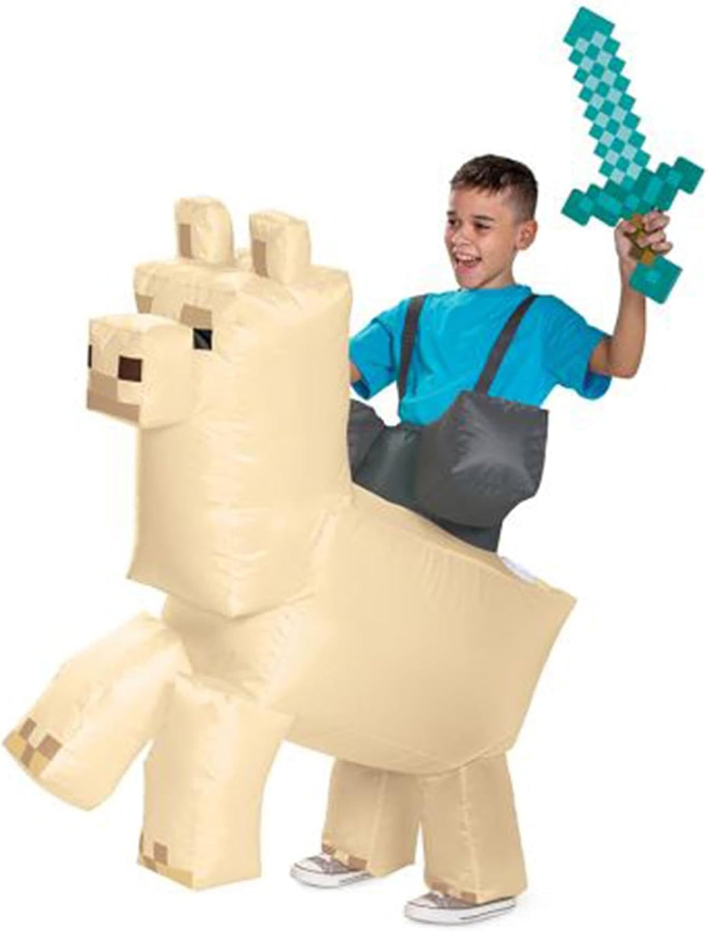 Minecraft 124349L-15L Llama Ride-ON aufblasbar (Kind), Multi, Einheitsgröße