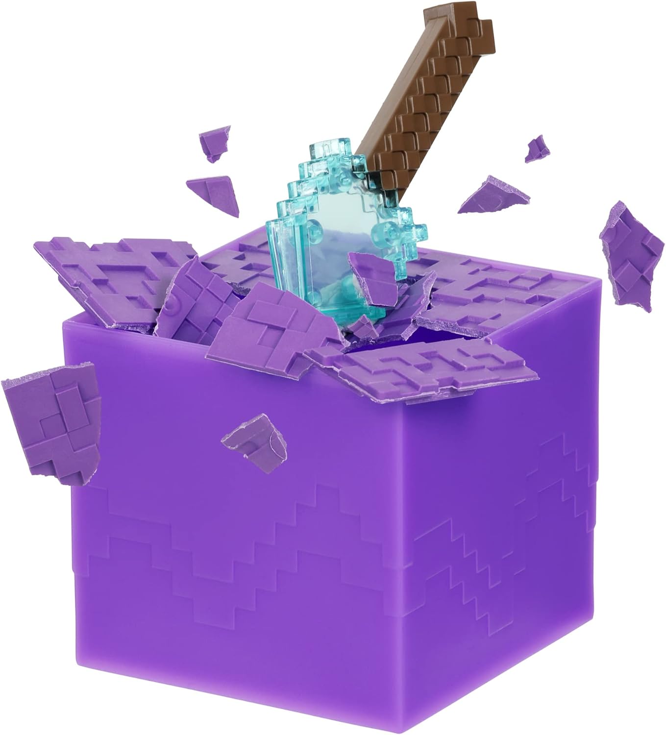 Treasure X 41675 Caves & Cliffs.Overworld Minecraft, Entdecken Sie 10 Levels of Adventure & 12 Mine & Craft Charaktere zum Sammeln!Werden Sie den echten Gold getauchten Schatz Finden, Mehrfarbig