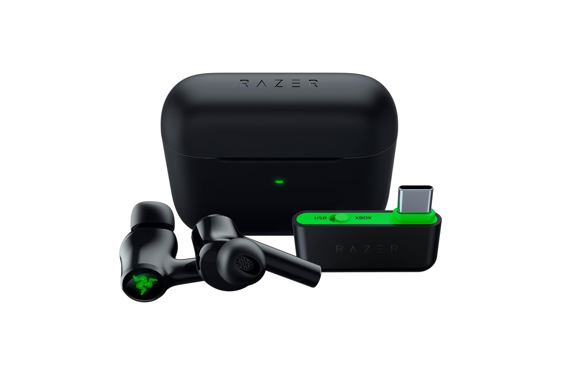 Razer Hammerhead HyperSpeed - Drahtlose Multiplattform-Gaming in ear Kopfhörer für Xbox (True Wireless Gaming Earbuds mit HyperSpeed Wireless & Bluetooth 5.3, Chroma RGB) Schwarz
