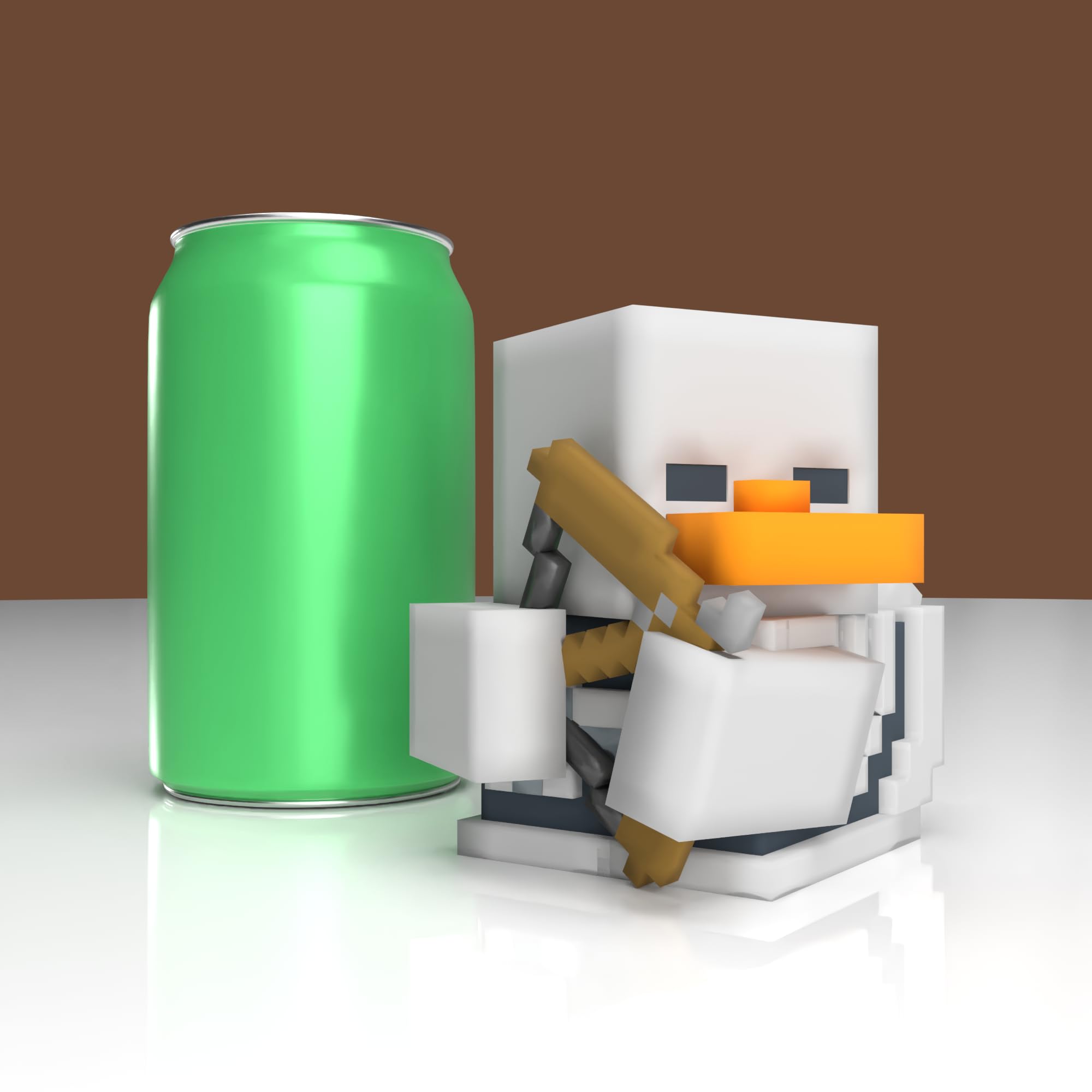 TUBBZ Erste Ausgabe Steve Sammler-Vinyl-Gummientenfigur - Offizielles Minecraft Merchandise - Filme & Videospiele