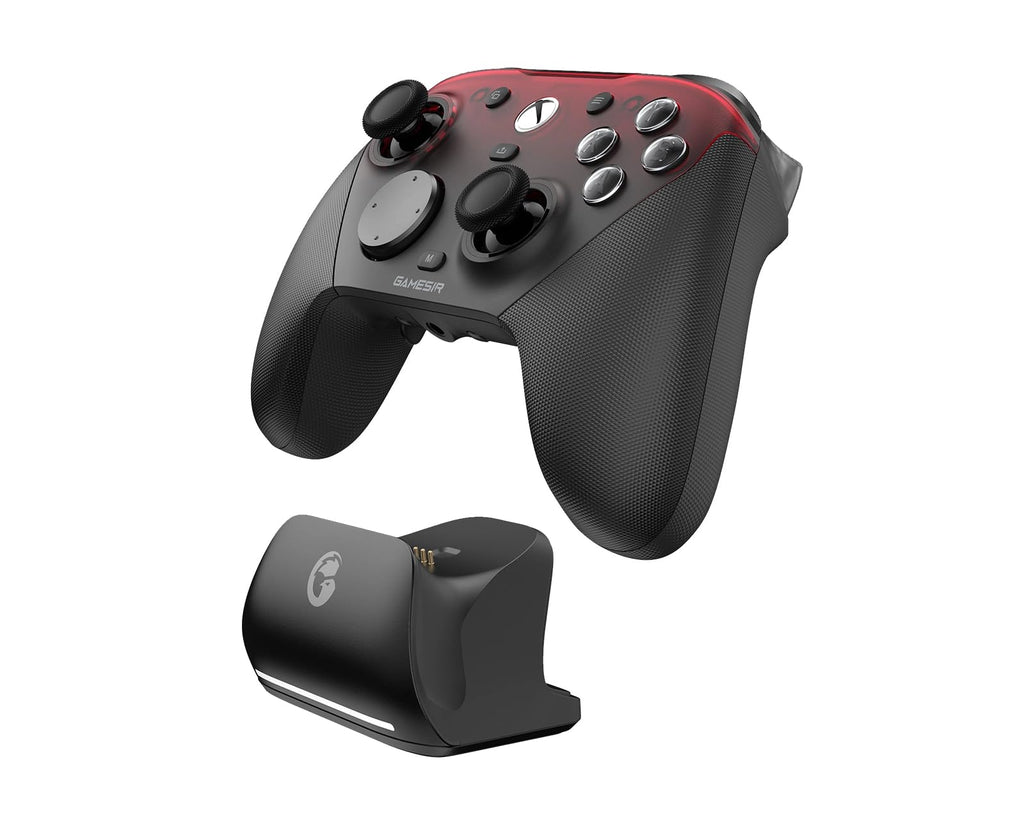 GameSir G7 Pro 1000Hz Controller mit Ladestation für Xbox Series X|S, Xbox One, Windows 10/11 & Android – TMR Joysticks, verstellbare Trigger & 4 programmierbare Tasten – Shadow Ember