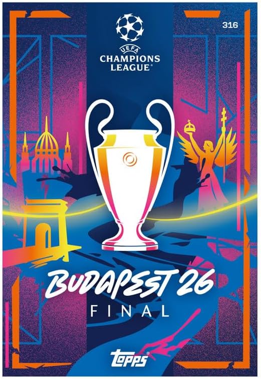 Topps UCC Match Attax Extra 2026 – X Tin – enthält 64 Karten plus eine X Greats LE Karte und eine Bonus Electrix LE Karte.