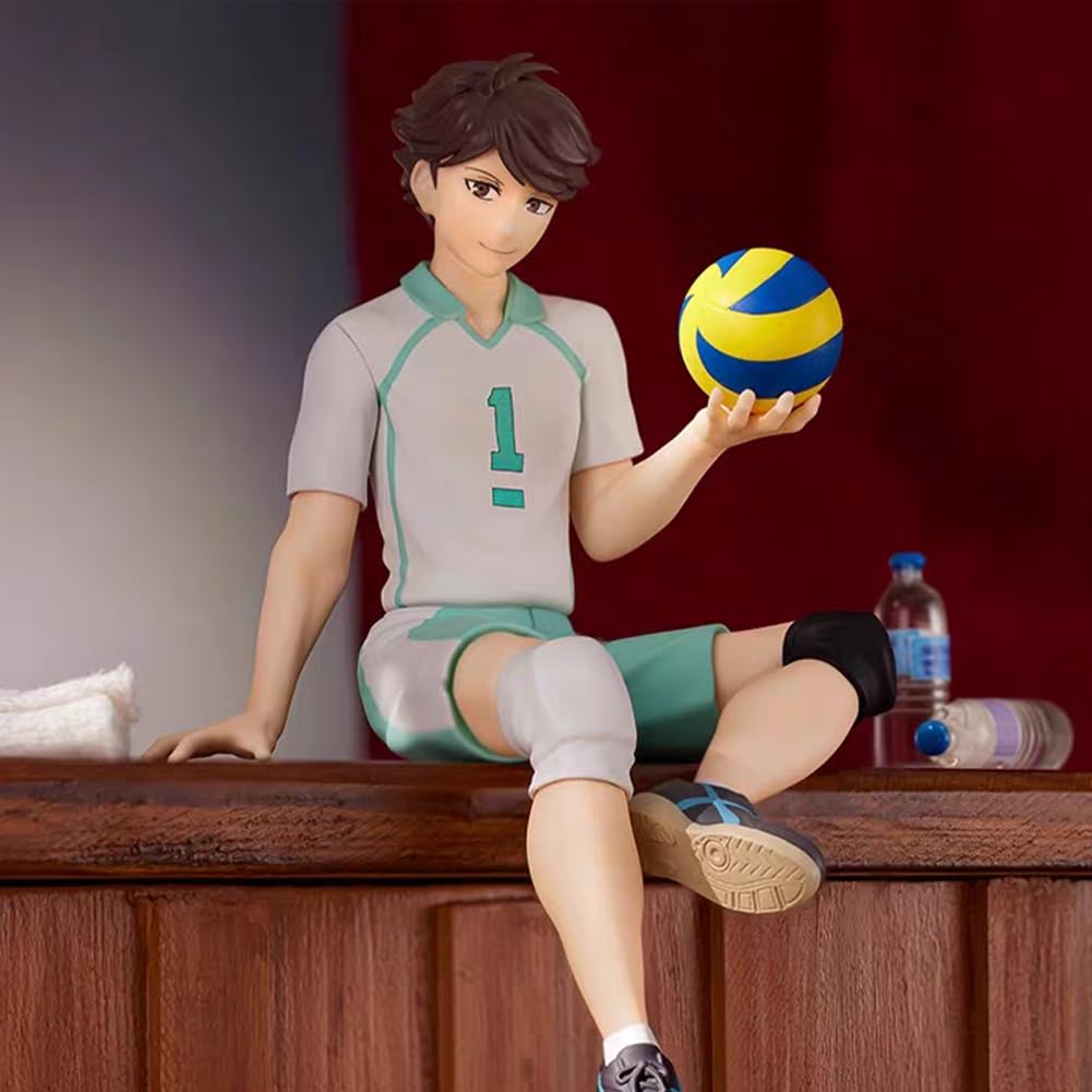 Haikyuu Figur Hinata Syouyou/Kageyama Statue - Nudelstopper Modell 10 cm - Sammlerstück PVC Sitzpose Skulptur Desktop Ornament