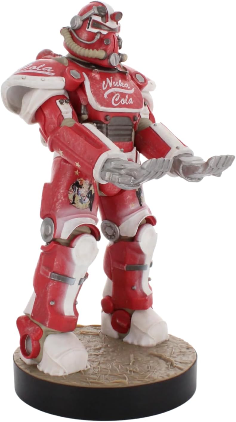 Cableguys Fallout Nuka Cola Power Armour Controller Halter & Handy Ständer - Gaming Zubehör für Schreibtisch-Setup, Ständer Kompatibel mit Xbox-, PlayStation- & den meisten Standard-Controllern