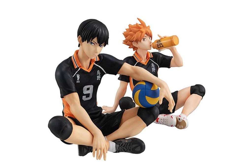 Haikyuu Figur Hinata Syouyou/Kageyama Statue - Nudelstopper Modell 10 cm - Sammlerstück PVC Sitzpose Skulptur Desktop Ornament